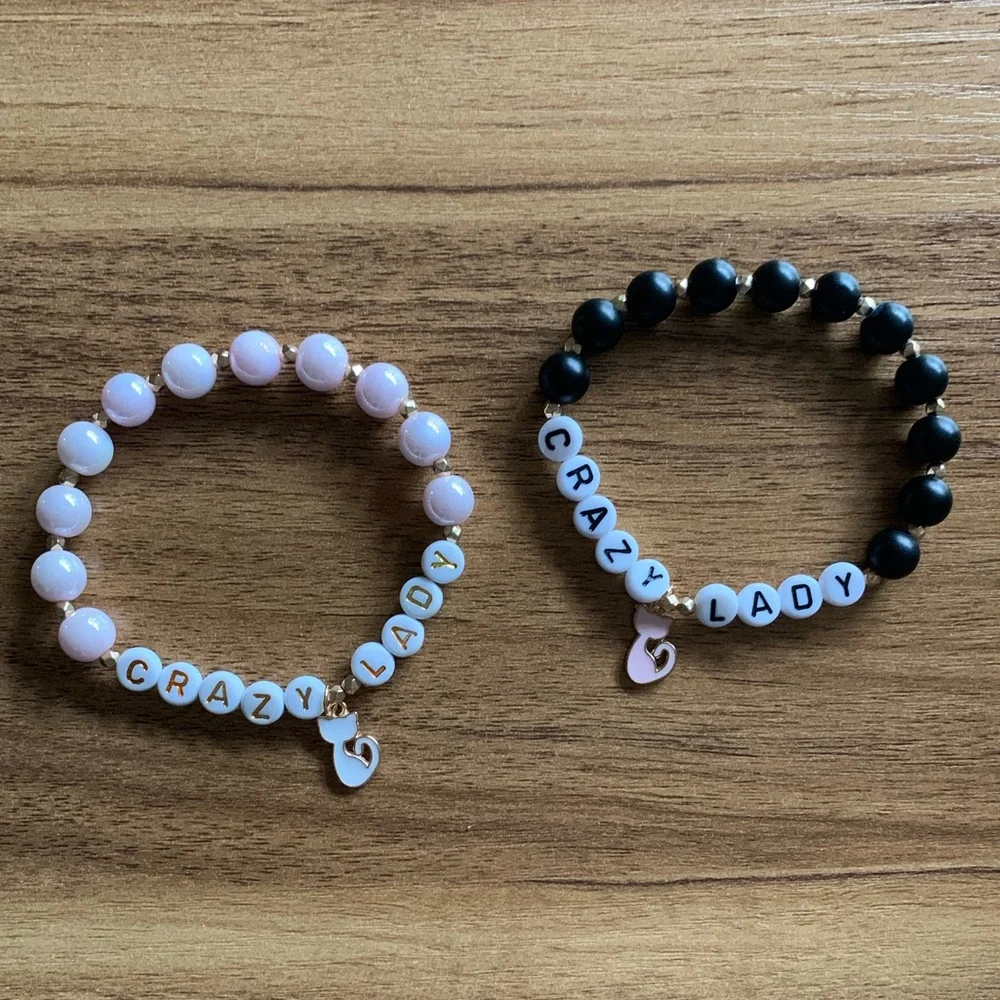 {Handmade} ‘Crazy Cat Lady’ Bracelets - Picture 2 of 8